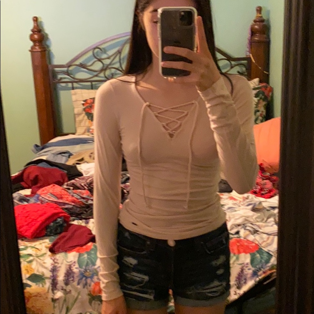Criss Cross front long sleeve